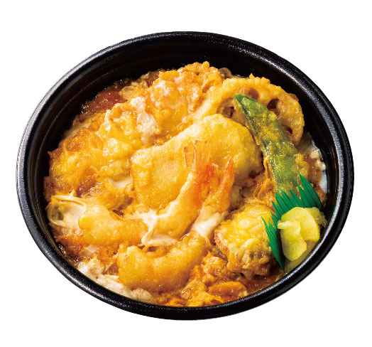 海鮮えび天とじ丼